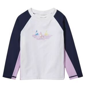 Janie and Jack Multicolor Sailboat Swimwear Rashguard Boy's Size 10 | 3-10